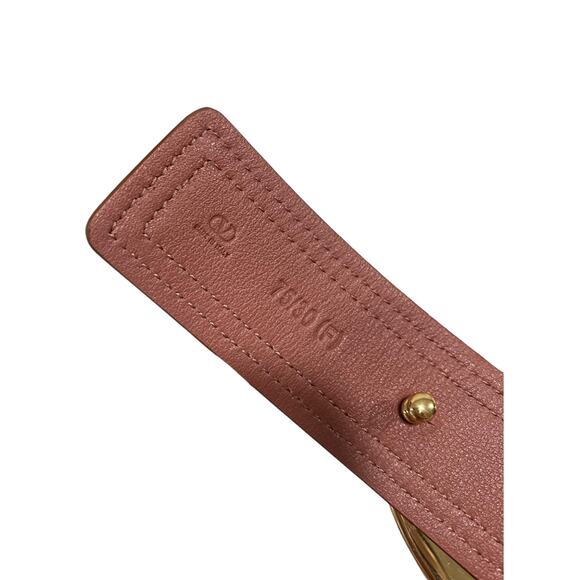 Valentino Garavani The Bold Edition VLOGO Leather Belt Burgundy Red main image 5